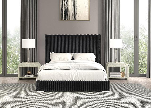 Cadwell Bed Black, Grey, Pink & White - Marjories Furniture (Las Vegas, NV)