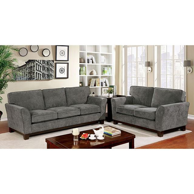 Caldicot Gray Love Seat - Marjories Furniture (Las Vegas, NV)