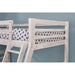 California III Wire-Brushed White Twin/Full Bunk Bed w/ 2 Drawers - Marjories Furniture (Las Vegas, NV)