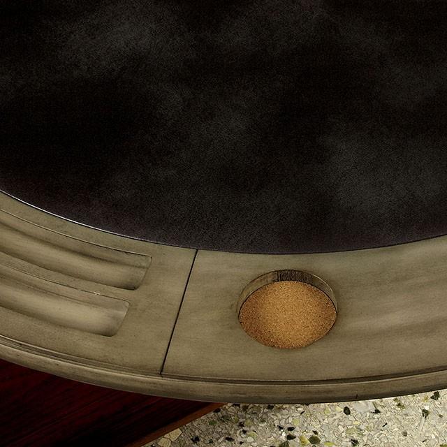 YELENA Gray Game Table - Marjories Furniture (Las Vegas, NV)