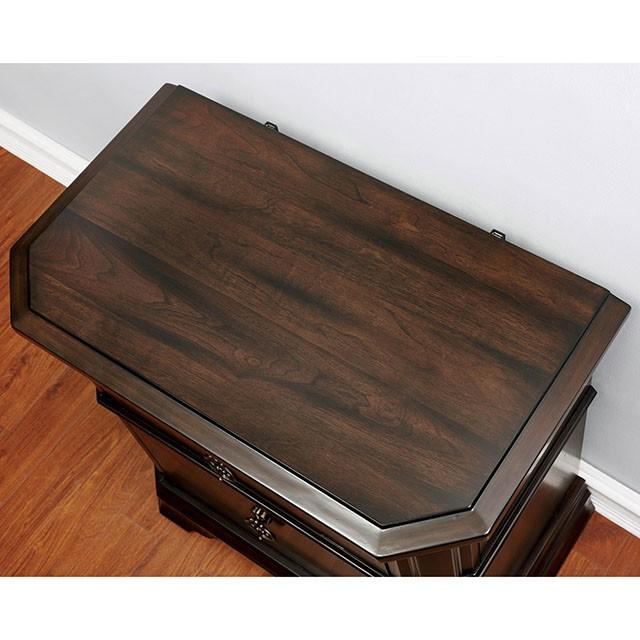 Calliope Espresso Night Stand - Marjories Furniture (Las Vegas, NV)