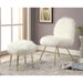 Caoimhe White/Gold Accent Chair - Marjories Furniture (Las Vegas, NV)