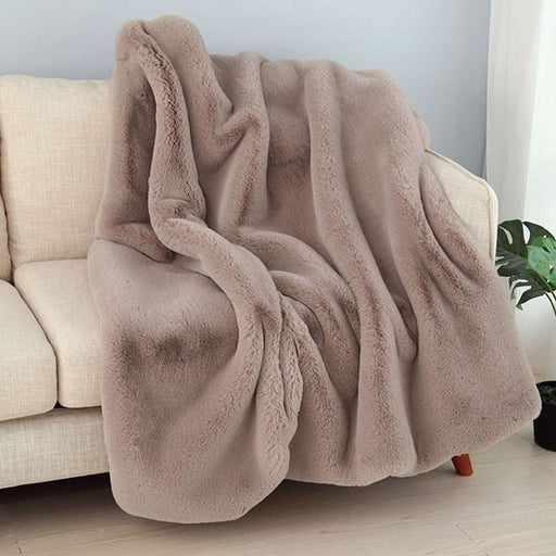 Caparica Blush Throw, Blush - Marjories Furniture (Las Vegas, NV)