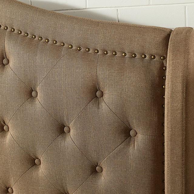 Carly Cal.King, E.King, Full, & Queen Bed Grey & Brown - Marjories Furniture (Las Vegas, NV)