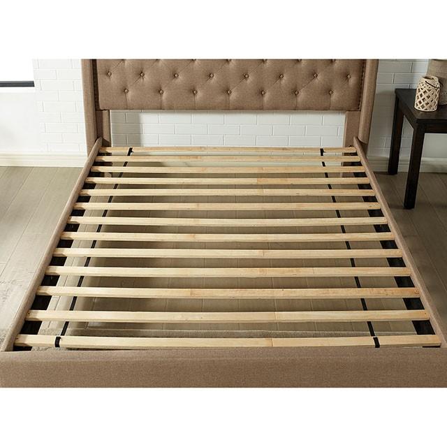 Carly Bed Grey & Brown - Marjories Furniture (Las Vegas, NV)