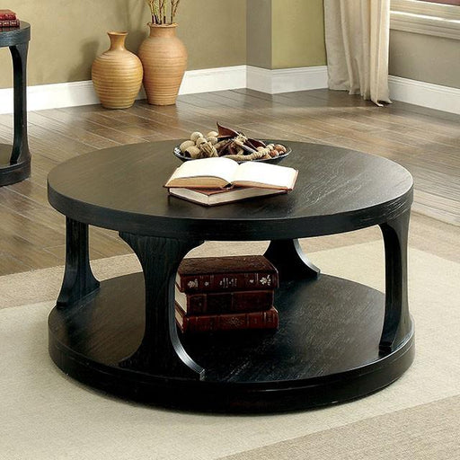 Carrie Antique Black Coffee Table - Marjories Furniture (Las Vegas, NV)