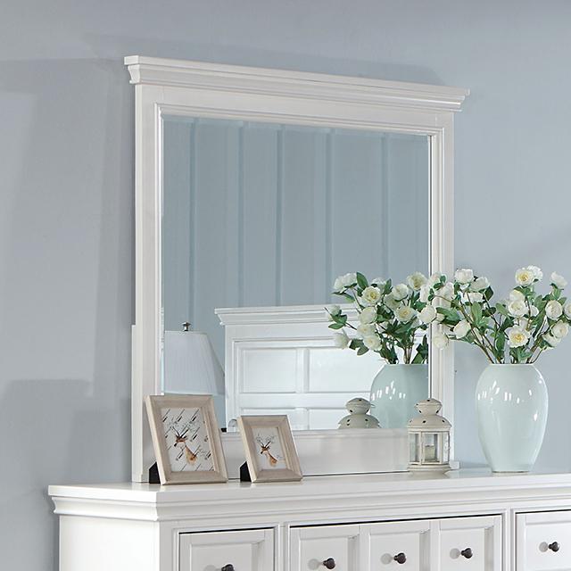 CASTILE Mirror, White - Marjories Furniture (Las Vegas, NV)