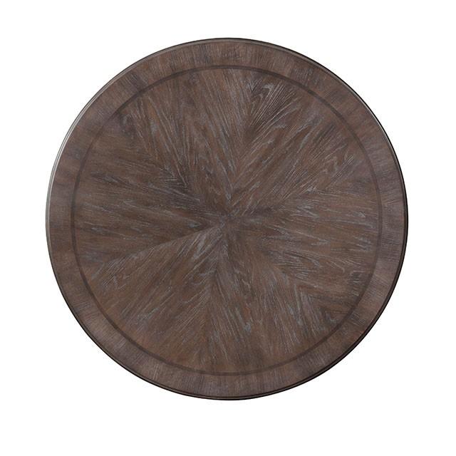 Arcadia Rustic Natural Tone Round Dining Table - Marjories Furniture (Las Vegas, NV)