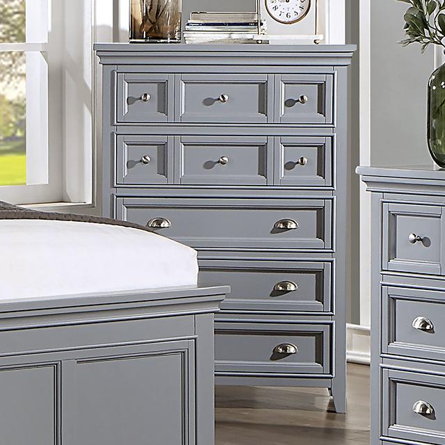 CASTLILE Chest, Gray - Marjories Furniture (Las Vegas, NV)