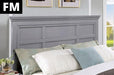 Castlile Bed Grey - Marjories Furniture (Las Vegas, NV)