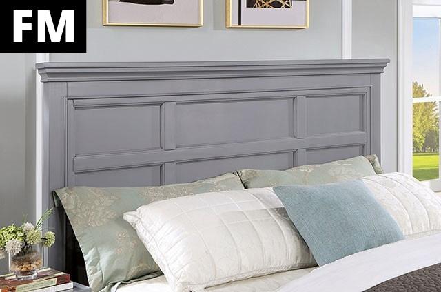 Castlile Bed Grey - Marjories Furniture (Las Vegas, NV)