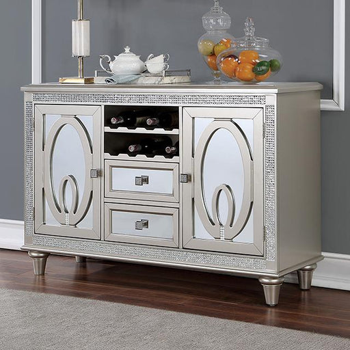 CATHALINA Server, Silver - Marjories Furniture (Las Vegas, NV)