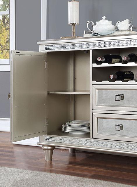 CATHALINA Server, Silver - Marjories Furniture (Las Vegas, NV)