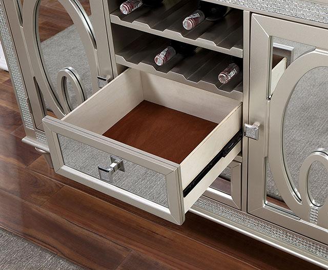 CATHALINA Server, Silver - Marjories Furniture (Las Vegas, NV)