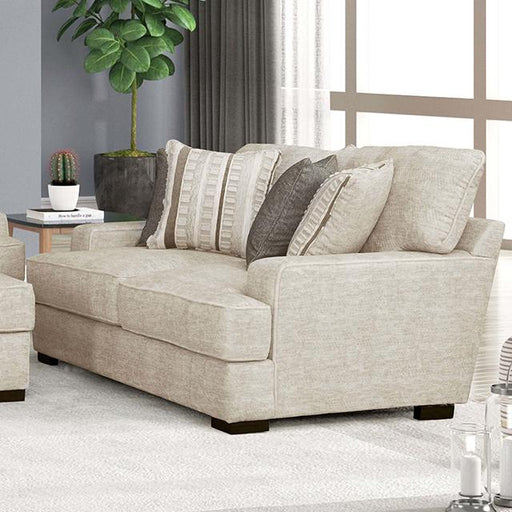ARDENFOLD Loveseat, Beige & Gray - Marjories Furniture (Las Vegas, NV)