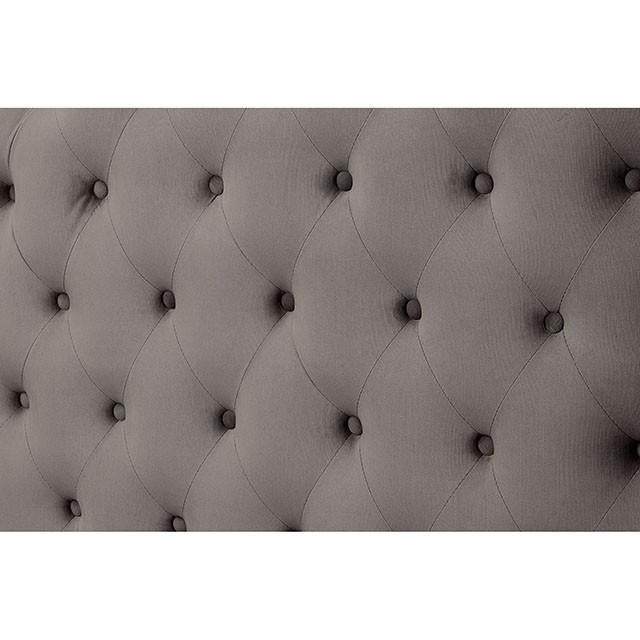 Cayla Bed Silver & Grey - Marjories Furniture (Las Vegas, NV)