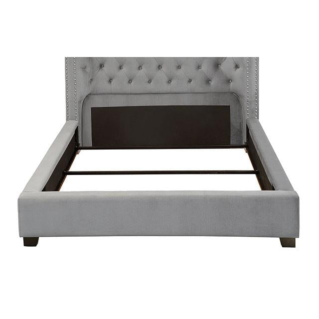 Cayla Bed Silver & Grey - Marjories Furniture (Las Vegas, NV)