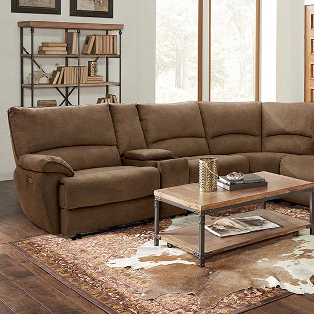 CERELIA Power Sectional, Brown - Marjories Furniture (Las Vegas, NV)