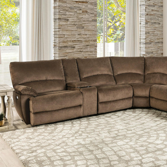 CERELIA Power Sectional, Brown - Marjories Furniture (Las Vegas, NV)