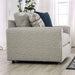 CHANCERY Chair & Half, Gray/Navy - Marjories Furniture (Las Vegas, NV)