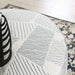 CHANCERY Ottoman, Gray/Navy - Marjories Furniture (Las Vegas, NV)