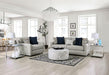 CHANCERY Sofa, Gray/Navy - Marjories Furniture (Las Vegas, NV)