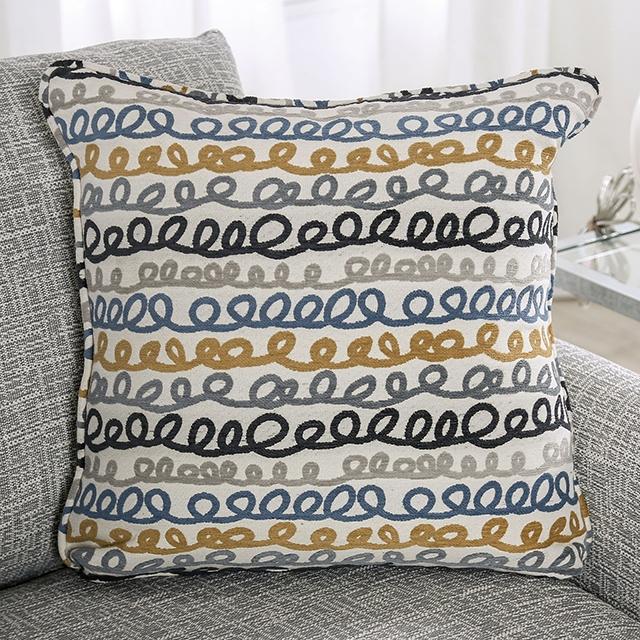 CHANCERY Sofa, Gray/Navy - Marjories Furniture (Las Vegas, NV)