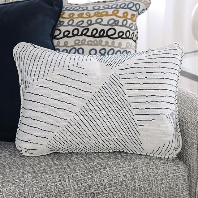 CHANCERY Sofa, Gray/Navy - Marjories Furniture (Las Vegas, NV)