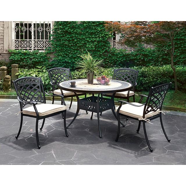 Charissa Round Patio Table - Marjories Furniture (Las Vegas, NV)