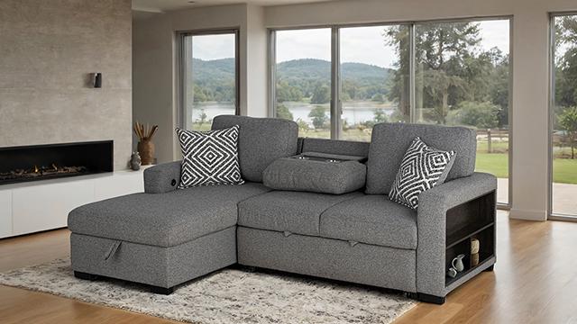 Chatham Sectional Gray - Marjories Furniture (Las Vegas, NV)