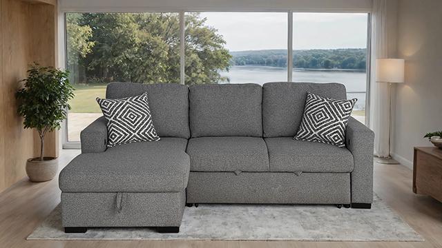 Chatham Sectional Gray - Marjories Furniture (Las Vegas, NV)