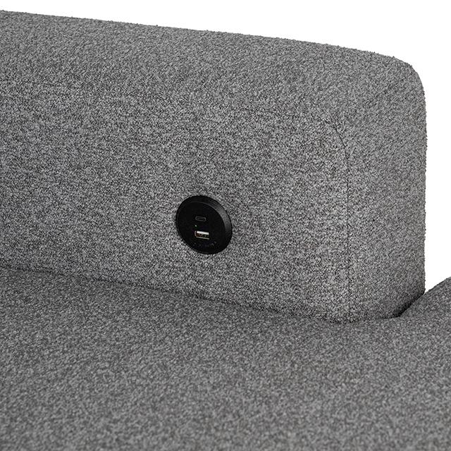 Chatham Sectional Gray - Marjories Furniture (Las Vegas, NV)