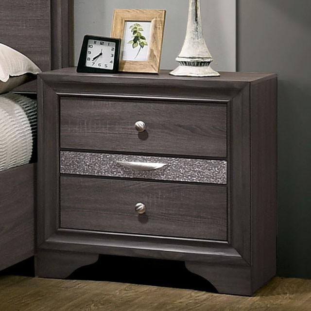 Chrissy Gray Night Stand - Marjories Furniture (Las Vegas, NV)