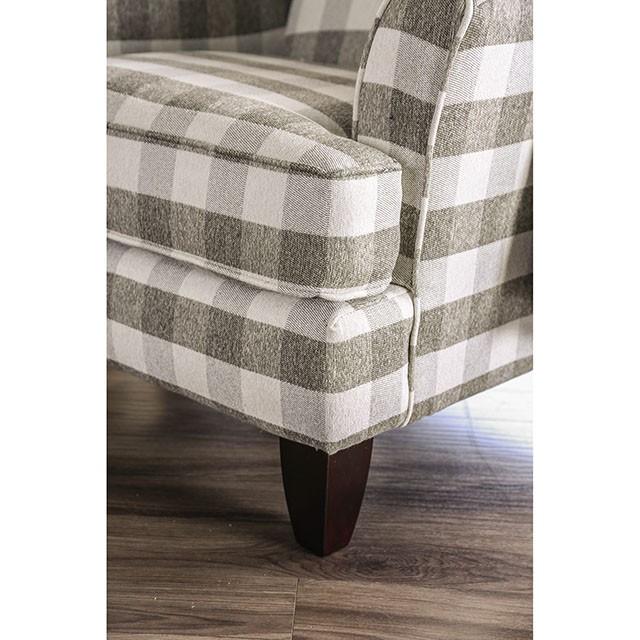 Christine Light Gray Chair - Marjories Furniture (Las Vegas, NV)