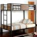 CLAPTON Black Twin/Twin Bunk Bed - Marjories Furniture (Las Vegas, NV)
