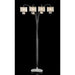 Claris Ivory/Chrome Arch Lamp, Hanging Crystal - Marjories Furniture (Las Vegas, NV)