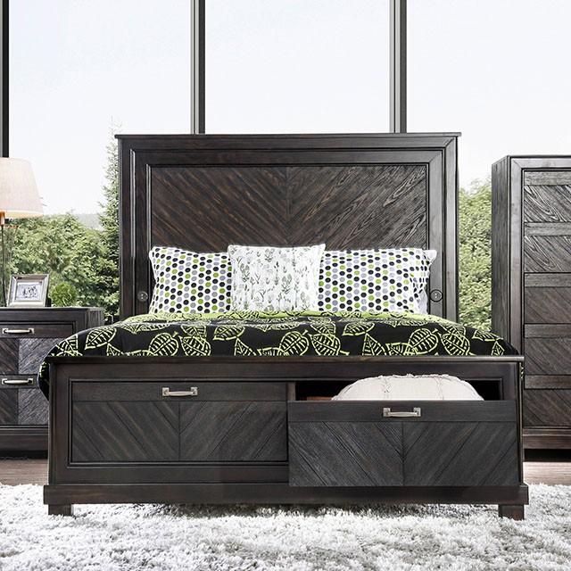 Argyros Espresso Cal.King, E.King, & Queen Bed - Marjories Furniture (Las Vegas, NV)