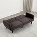 Aristide Futon Sofa Grey & Brown - Marjories Furniture (Las Vegas, NV)