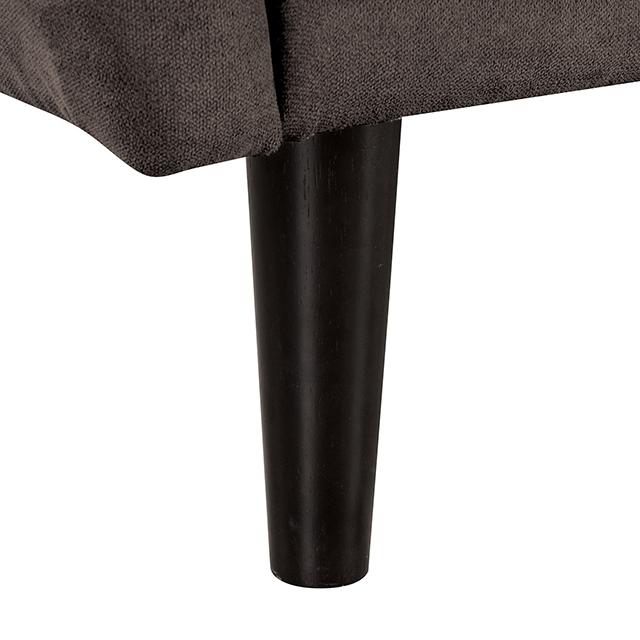 Aristide Futon Sofa Grey & Brown - Marjories Furniture (Las Vegas, NV)