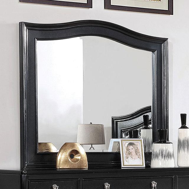 Ariston Mirror White, Silver, & Black - Marjories Furniture (Las Vegas, NV)