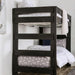 Arlette Twin/Twin Bunk Bed Brown, Black, Gray, & White - Marjories Furniture (Las Vegas, NV)