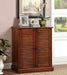 Della Oak Shoe Cabinet - Marjories Furniture (Las Vegas, NV)