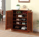 Della Oak Shoe Cabinet - Marjories Furniture (Las Vegas, NV)
