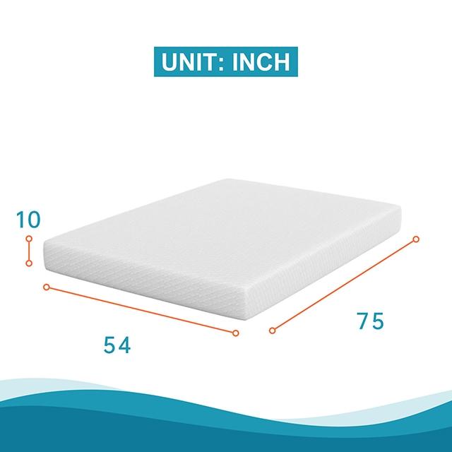 Artemisia 10" E.King, Full, Twin, & Queen Memory Foam Mattress - Marjories Furniture (Las Vegas, NV)
