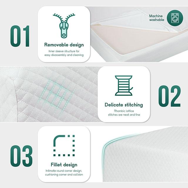 Artemisia 6" Full, Queen, & Twin Memory Foam Mattress - Marjories Furniture (Las Vegas, NV)