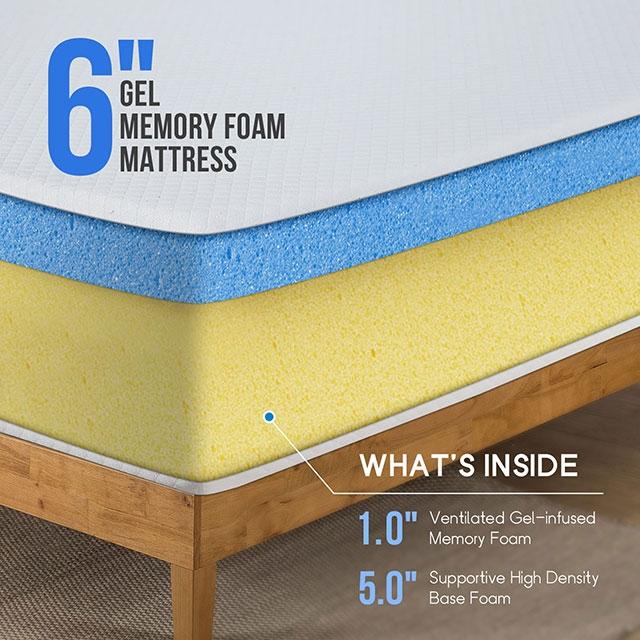 Artemisia 6" Full Memory Foam Mattress - Marjories Furniture (Las Vegas, NV)