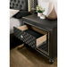 Demetria Metallic Gray Night Stand - Marjories Furniture (Las Vegas, NV)
