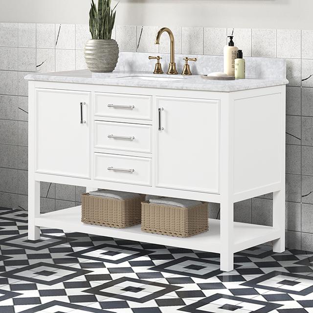 Arthur Vanity with Top/ Sink - Marjories Furniture (Las Vegas, NV)