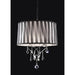 Arya Black/Chrome Ceiling Lamp, Hanging Crystal - Marjories Furniture (Las Vegas, NV)