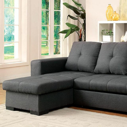 DENTON Sectional, Gray - Marjories Furniture (Las Vegas, NV)